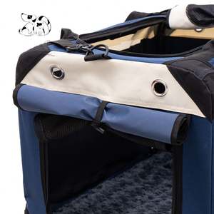 Portable Durable Soft Sided Pet <b>Cat</b> Dog <b>Cage</b> Durable Anti Scratch Breathable Mesh Custom Logo Pet Soft Crate - Product Image 5