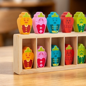 Jeu <span class=keywords><strong>de</strong></span> mémoire éducatif Montessori pour enfants, en bois, avec motifs d'animaux, 3 styles <span class=keywords><strong>de</strong></span> jeu <span class=keywords><strong>de</strong></span> correspondance des couleurs - Product Image 4