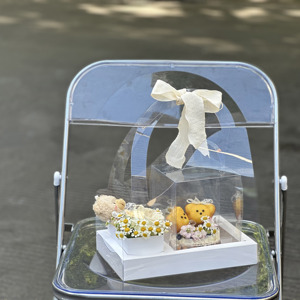 Imee Ưa Thích Rõ Ràng Hoa Bánh Hộp Quà Tặng Trong Suốt Nhựa Pet Xách Tay Giỏ Hoa Bánh Hộp Với Xử Lý Cho Ngày Của Mẹ - Product Image 5