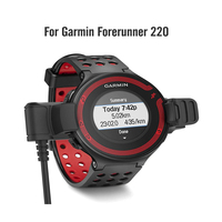 Câble de charge magnétique USB noir de remplacement de 1 m (3,3 pi) avec clip pour montre connectée Garmin Forerunner 220
