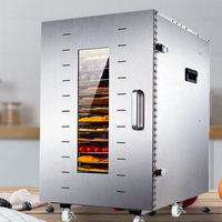 Déshydrateur alimentaire rotatif, 16 plateaux en acier inoxydable, séchoir à fruits, déshydrateur d'aliments pour fruits