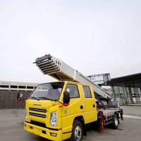 Camion de travail sur plateforme aérienne Jmc 4x2, fourni par l'usine, personnalisé, diesel, nouveau stock, camion de travail aérien à vendre