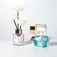 Diffuseur de parfum d'ambiance Molly Glory Mini Luxury Modern 50 ml, écologique, parfum longue durée, décoration d'intérieur, huile essentielle, ensemble de diffuseurs à bâtonnets, désodorisant