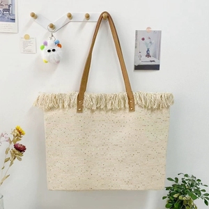 <span class=keywords><strong>2025</strong></span> Bán Buôn Chất Lượng Cao Đầy Màu Sắc Quá Khổ Tote Túi Tua Mùa Hè Bãi Biển Tote Túi Du Lịch Vải Vai Túi - Product Image 2