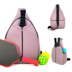 Ready-Made Waterproof Perforated Crossbody <b>Bag</b> for Men and Women Convenient Outdoor Sports Design for Pickleball Rackets - Product Image 4