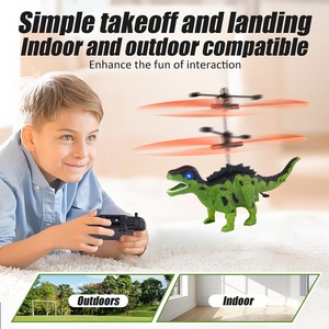 Hélicoptère RC Dinosaure Jouet Juguetes de dinosaurios Télécommande Enfants Dinosaure <span class=keywords><strong>Volant</strong></span> Avec Lumières - Product Image 3