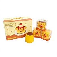 Jouet anti-stress Squishy Pudding à rebond lent, jouet à presser craquant, Squishy craquant cacahuète