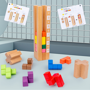 <span class=keywords><strong>Torre</strong></span> <span class=keywords><strong>de</strong></span> Inteligencia, Rompecabezas, Bloques <span class=keywords><strong>de</strong></span> Construcción, Juguetes <span class=keywords><strong>de</strong></span> Rompecabezas para Niños y Niñas, Juguetes <span class=keywords><strong>de</strong></span> Desarrollo Intelectual para Alumnos - Product Image 6