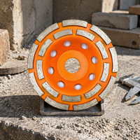 Meule diamantée à double rangée de segments de 115 mm, très vendue, pour marbre et granit