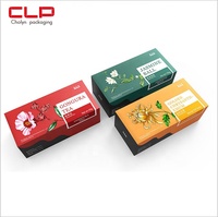 Stampa di personalizzazione laminazione lucida goffratura scatola di carta rigida riciclabile per il tè Macaron francese di dimensioni personalizzate