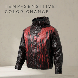 Giacche da Uomo Personalizzate LEDUO Giacche Impermeabili Cappotto Antivento di Qualità con Cambio Colore Termocromico Reattivo al Calore <span class=keywords><strong>Abbigliamento</strong></span> Maschile - Product Image 2