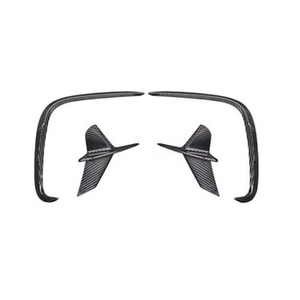 Pour BMW Série 8 G14 G15 G16 830 840 – Décoration de pare-chocs arrière en fibre de carbone avec lames d'air aérodynamiques - Product Image 1