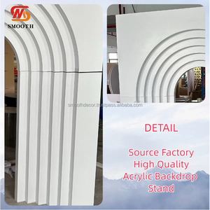 Fondo DE BODA acrílico suave arco telón de fondo duradero lujoso escenario evento decorativo Panel de pared - Product Image 2