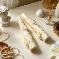 Cetakan Lilin Silikon Seri Pernikahan 3D Botol Sampanye Gaun Pengantin Gelas Bunga Mawar Cetakan Lilin Aromaterapi untuk DIY Pernikahan