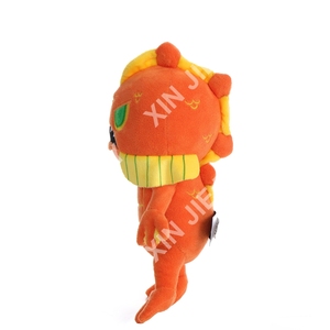 Poupée Monstre en Peluche Brodé aux Yeux Brodés, Fabriquée en Usine, Taille Personnalisée, Orange - Product Image 2