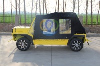 Voiture électrique mini buggy de plage à 4 roues Moke avec batterie au lithium 100 kWh certifiée Rainbow ECC, vitesse maximale de 40 km/h