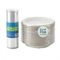 Film polyoléfine POF certifié CE et FDA, haute brillance, recyclable, anti-buée, sans contamination, pour emballage hermétique de boîtes de pâtes