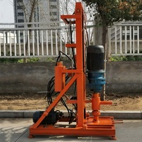 Perceuse de puits hydraulique Portable 100m de profondeur 220V/380V, petite Machine rotative de forage d'eau souterraine