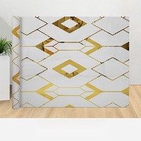 Papier peint auto-adhésif en PVC imperméable de style moderne pour décoration intérieure, idéal pour les hôtels, les salles de sport, motif géométrique