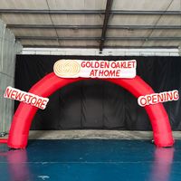 Arco Inflable Comercial Grande Personalizado, Impresión a Todo Color, Resistente al Agua, Resistente al Sol, para Eventos de Venta al Aire Libre, Marca