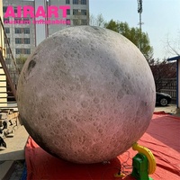 Décoration LED lune gonflable, planète thème fête lune gonflable pour accrocher