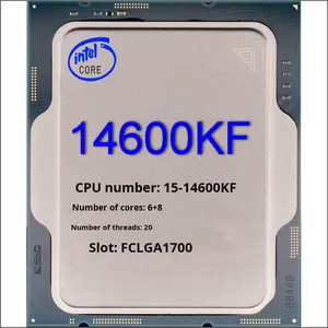 Procesador I5 14600KF, 14 Núcleos, 5.3GHz, 24MB, 125W TDP, Socket LGA1700, CPU - Product Image 1