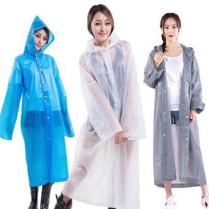 Impermeable Reutilizable de PEVA/EVA para Adultos, con Botones Frontales, Poncho Portátil para Viajes, para Lluvia Intensa - Product Image 2