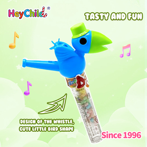 Bonbons en gros, étiquette privée personnalisée, bonbons amusants et joyeux en forme <span class=keywords><strong>de</strong></span> sifflet d'oriole, jouet en bonbons avec bonbons halal, bonbons et friandises bon marché pour enfants - Product Image 2