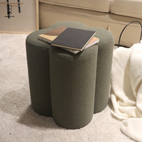 2025 nouveau Pouf personnalisé fleur forme Design maison chambre meubles dressing maquillage repose-pieds canapé tabouret