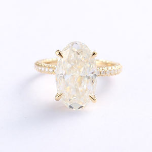 Кольцо MaiYi Moissanite Gra Flower из позолоченного серебра с натуральным камнем в скандинавском стиле для мужчин и женщин - Product Image 4