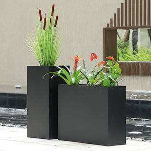 Macetas de Acero Inoxidable de Lujo para Plantas, Macetero de Acero Corten Dorado, Jardinera Moderna Clásica para Hotel - Product Image 3
