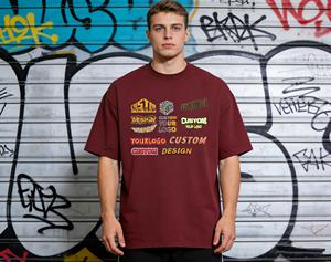 Camiseta de hombre de algodón 100% de alta calidad con estampado serigrafiado, holgada y personalizada, nueva colección de verano. - Product Image 4