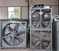 Ventilateurs axiaux en acier de 54 pouces pour le confort des bâtiments d'élevage, ventilation et refroidissement des fermes, ventilateur d'évacuation suspendu