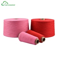 Fil à tricoter en coton mélangé multicolore 12s, fil à chaussettes coloré 450TPM, vente en gros d'usine