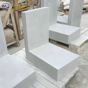 Nuevos Materiales de Construcción de Piedra Artificial, Banco de Piedra Artificial GRC Gris de Alta Resistencia, Muebles de Patio para Interiores y Exteriores - Product Image 3