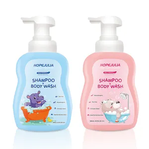 Oem Merk Baby Natuurlijke Hydraterende Twee-In-Één Douchegel Haar En Huid Diepe Verzorging Baby Shampoo En Douchegel