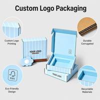 Boîte d'emballage en carton ondulé avec lamination mate, personnalisable avec logo, écologique, recyclable et portable, pour chaussettes, vente en gros directe usine