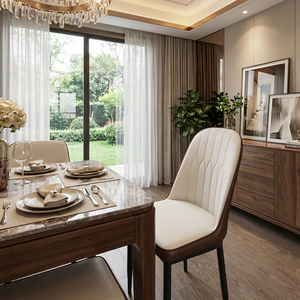 Muebles <span class=keywords><strong>de</strong></span> <span class=keywords><strong>Comedor</strong></span> Modernos con Cubierta <span class=keywords><strong>de</strong></span> Vidrio y Mármol, Juego <span class=keywords><strong>de</strong></span> Mesa y Sillas Plegables y <span class=keywords><strong>Extensibles</strong></span> para Apartamento y Uso en Exteriores - Product Image 5