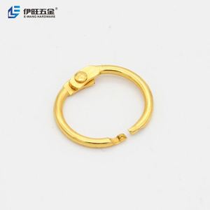 YIWANG 0.6 Inch Gold Loose Leaf Book Binding Rings for Notebook Diary Photo Album - Product Image 2