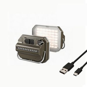 Projecteur solaire rechargeable, lampe de camping LED portable, lampe torche magnétique étanche, lampe de travail COB pour garage de voiture - Product Image 1