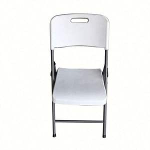 Silla plegable de plástico barata y moderna de nuevo diseño, silla plegable blanca al por mayor - Product Image 4