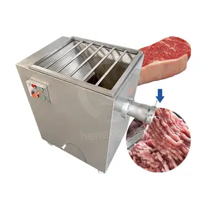 OCEAN Stainless Steel Commercial Refrigerated Meat Grinder Machine Heavy Duty Motor Fish Chicken Meat Mincer