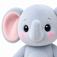 Peluche éléphant debout de 40 cm avec tenue et chaussures personnalisables, jouet en peluche sur mesure OEM ODM pour la vente en gros
