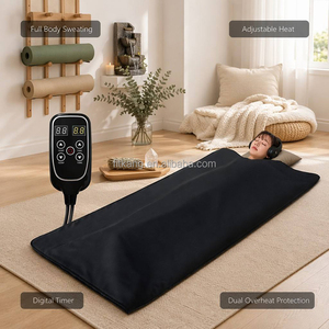 ผ้าห่มซาวน่าฟิตคัง 600W ปลั๊กแบบ US สำหรับใช้ในบ้าน ช่วยให้เหงื่อออกได้ทั่วร่างกาย ผ้าห่มซาวน่า EMF ต่ำ พร้อมระบบป้องกันความร้อนเกินสองชั้น - Product Image 1