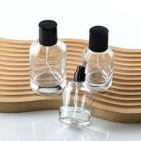Botol semprot kaca parfum isi ulang 30 ml 50ml 1.7oz botol parfum perjalanan kosong besar botol parfum pengganti isi ulang