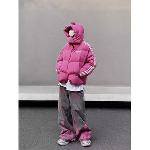 Jeans à jambe <span class=keywords><strong>large</strong></span> de style hip-hop américain, style graffiti, <span class=keywords><strong>coupe</strong></span> <span class=keywords><strong>droite</strong></span>, pantalon Cleanfit pour hommes, hip-hop, stock - Product Image 5