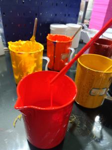 Cina produttore fluorescente/brillante pasta di colore liquido Silicone inchiostro pigmento 1kg MOQ per la vernice - Product Image 4