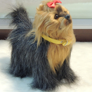 Perro de peluche hecho a mano, perro marrón peludo, modelo de PE, animales de peluche personalizados, juguetes electrónicos animados - Product Image 3