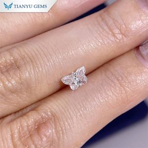 Tianyu Gems Retail Fashion Butterfly Design DEF VVS1 Lab Grown Diamond para mujeres Hacer anillos de joyería - Product Image 3