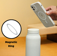 Botella de Agua Deportiva Portátil con Tapa de Paja de Nuevo Color, Termo Aislado de Metal de 24oz, Vaso de 32oz con Soporte Magnético para Teléfono